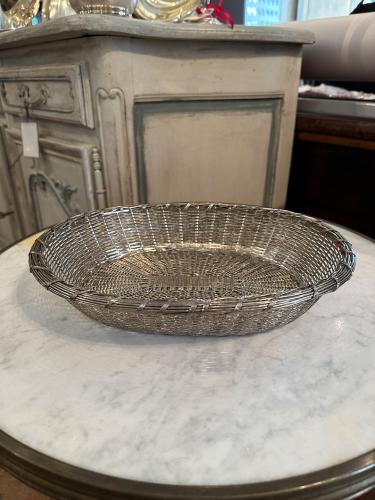1920's French Silverplate Bread Baskekt by 