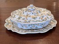 Moustiers Covered Tureen with Platter by Unknown