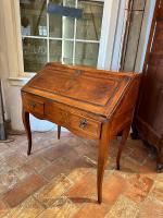 18th C. French XV Desk with Fold-Out Top by 