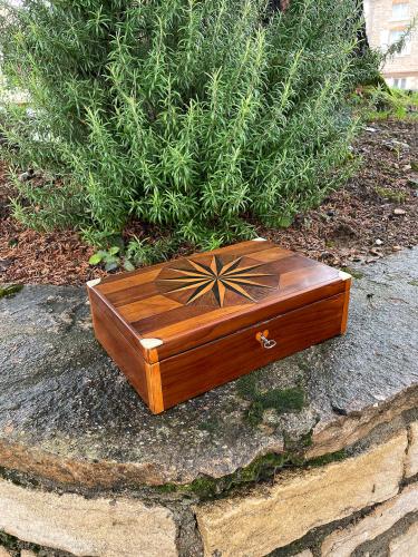 French Marquetry Card Box by 