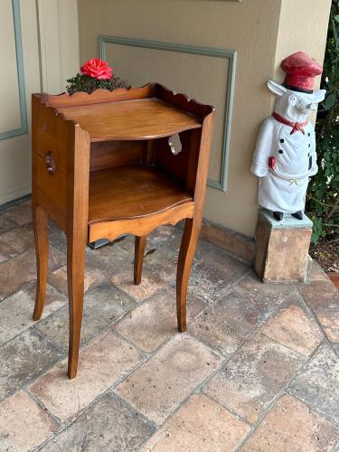 18th C. French Cherry Side Table by 