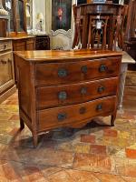 18th C. French LXV Walnut Commode by 