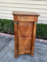 19th C. French Walnut Empire Side Table by 