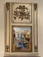 19th C. French Trumeau Mirror by 