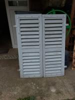 Pair of Early 1900's French Wooden Shutters by 