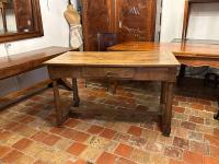 19th C. French  Oak  Table by 