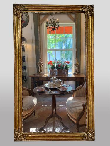 19th C. French Gilded Wood Restoration Period Mirror by 