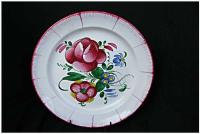 19th C. French Round St. Clement Plate by None None
