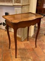 18th C. French Walnut Side Table by 