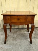 18th C. French Walnut Louis XV Side Table by 