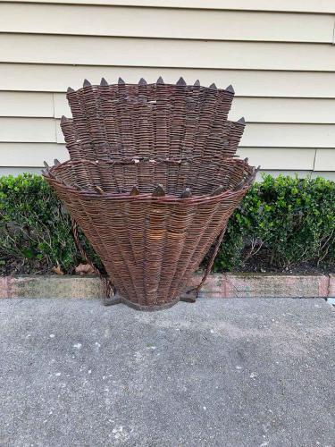 1920's French Grape Harvest Basket by Unknown
