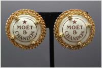 Pr Moet & Chandon Clip Earrings by None None
