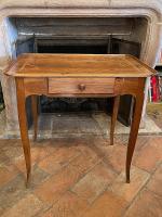 French Walnut LXV-Style Side Table by Unknown