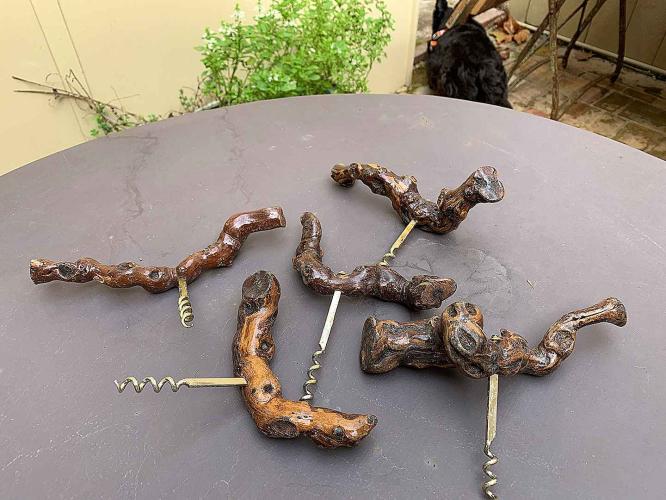 French Wine Opener Made from Grapevines by Unknown...