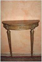 19th C. French LXV Style Doré Wood Console by 