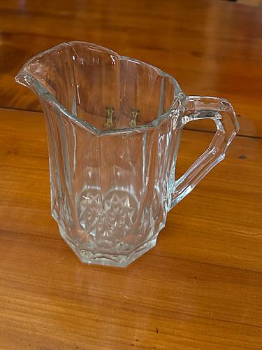 French Glass Pitcher by 