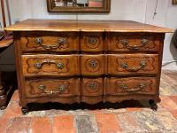 18th C. French LX Walnut Commode by 