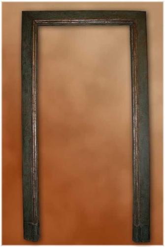 17th C. Painted Italian Door Frame by None None