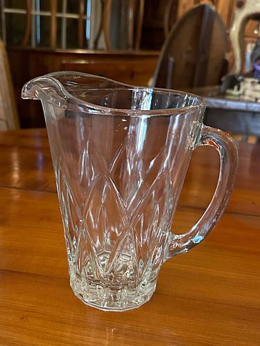 French Glass Pitcher by 