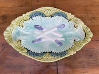 French Faience Asparagus/Artichoke Platter by 