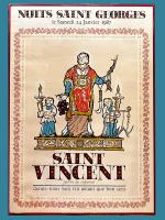 French Poster: St. Vincent Tournante Festival in Nuit St. Georges by 