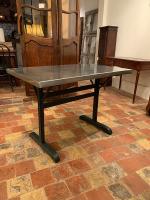 Zinc Top Custom French Bistro Table by Unknown