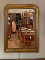 19th C. French Gilded Louis Philippe Mirror by 