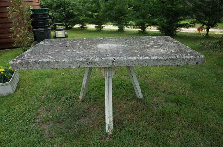 1950's French Cement Garden Table by Unknown...
