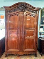 19th C. French Walnut LXV-Style Armoire by 