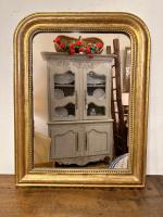 19th C. French Gilded Louis Philippe Mirror by 