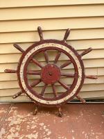 French Painted Ship's Wheel by 