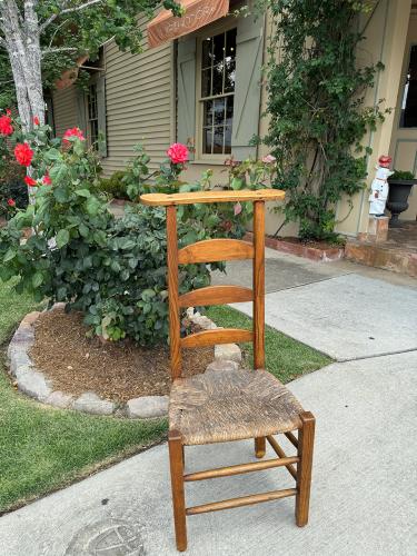 19th C. French Prayer Chair by 