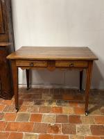 18th C. French Oak Louis LVI  Side Table by 