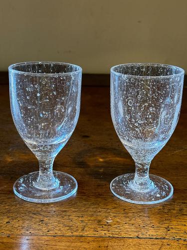 Pair of French Biot Bistro Glasses by 