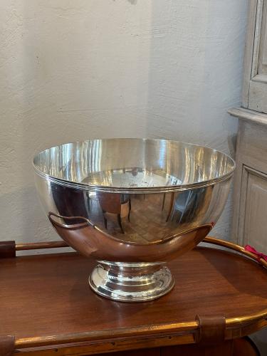 1920's French Silverplate Champagne Bowl by 
