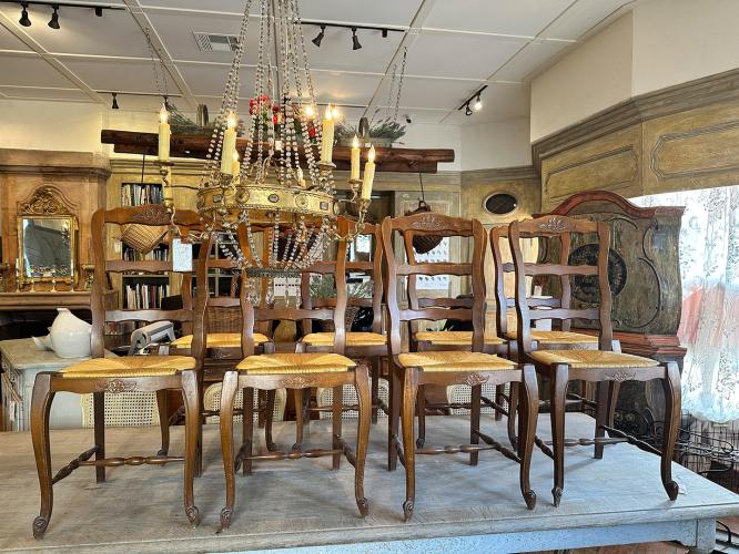 Set/8 French LXV-Style Dining Chairs by 